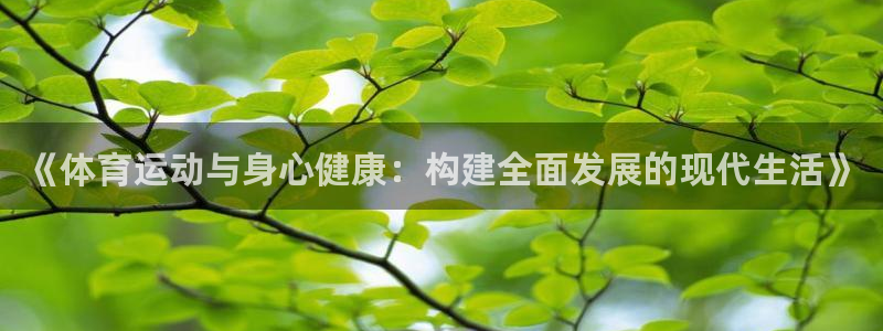 《体育运动与身心健康：构建全面发展的现代生活》