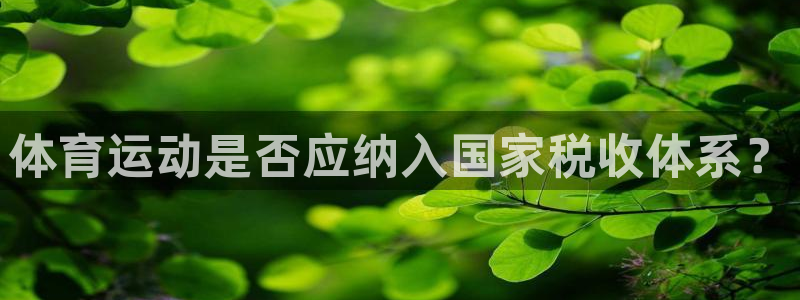 体育运动是否应纳入国家税收体系？