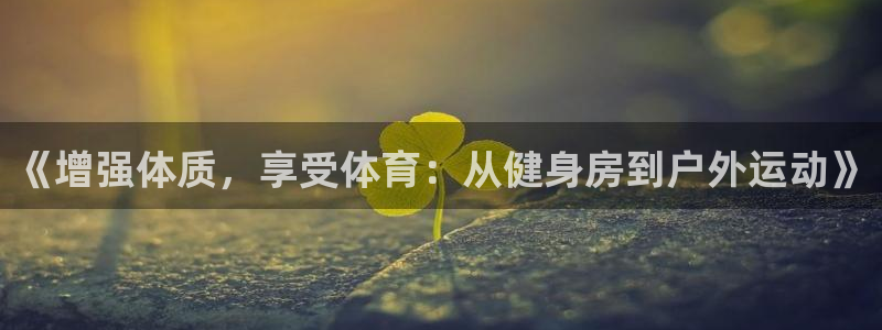 《增强体质，享受体育：从健身房到户外运动》
